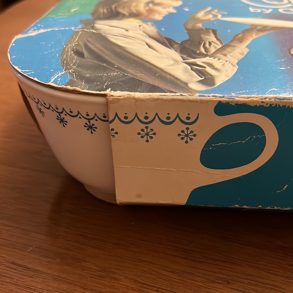 Corelle Snowflake Blue 4 Coffee Cups in Original Box NOS Mid Century USA - Picture 15 of 15